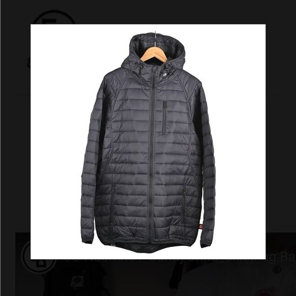 CG Habitats small black quilted sleeping bag hoodie. - Picture 10 of 11